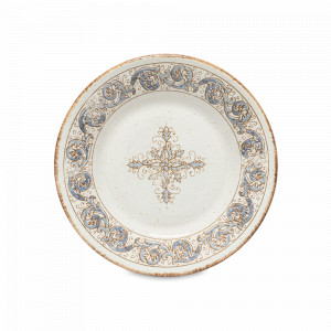 Тарелка закусочная Beige, blue, 24 см, керамика, бежевый, серия Poterie, COSTA NOVA, Португалия, Poterie COSTA NOVA