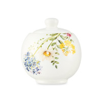 Сахарница , 270 мл, керамика, белый, декор, серия Полевые цветы, DECOR DE TABLE, Россия