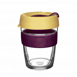 Кружка дорожная Brew M, закаленное стекло, пластик, 340 мл, серия Nightfall, KEEPCUP, Австралия, KEEPCUP (Австралия)