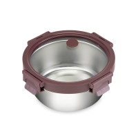 Ланч-бокс , 650 мл, нержавеющая сталь, фиолетовый, SMART SOLUTIONS, Россия