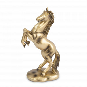 Статуэтка «Конь на дыбах», 25 см, полирезин, золотистый, серия Horse, ANNA LAFARG, Китай, Статуэтки
