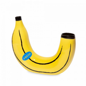 Ваза для цветов Banana, 19 см, керамика, желтый, DOIY, Испания, Вазы для цветов керамические