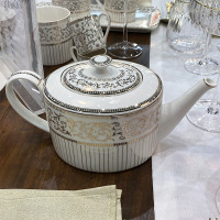 Чайник заварочный, 1.2 л, фарфор, белый, золотой, серия Golden, Pozzi Milano 1876, Италия_00818750049773965790.jpg