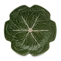 Блюдо круглое «Капуста», 30,5 см, керамика, зеленый, серия Капуста, Bordallo Pinheiro, Португалия, 
