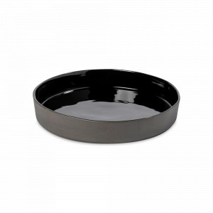 Блюдо круглое Black, 24 см, керамика, черный, серия Lagoa Eco Gres, COSTA NOVA, Португалия, Lagoa Eco Gres COSTA NOVA