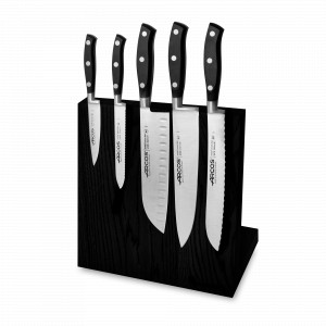 Набор из 5-ти кухонных ножей на подставке из дуба, серия Riviera, ARCOS, Испания, Набор ножей накири