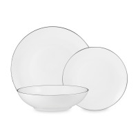 Сервиз обеденный на 4 персоны, 12 предметов, фарфор, белый, серия White Platinum, MAXWELL WILLIAMS, Австралия