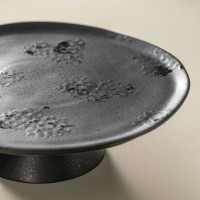 Блюдо на ножке Black, 28 см, керамика, черный, серия Boutique, COSTA NOVA, Португалия_00815340048644833672.jpg