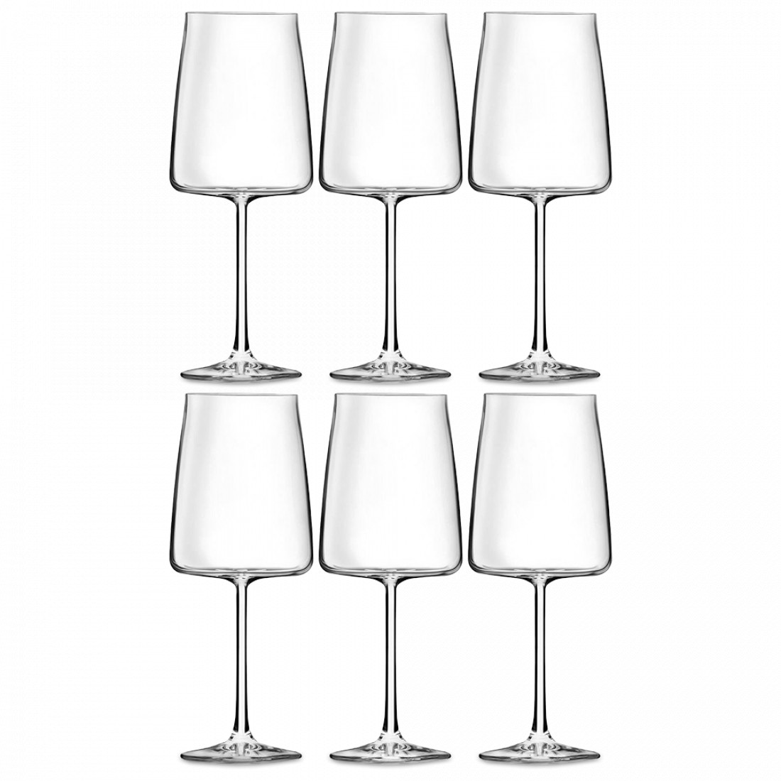 Набор из 6-ти бокалов для вина, 540 мл, хрустальное стекло, серия Calice, RCR, Италия