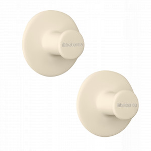 Набор крючков для полотенец, 2 предмета, 4.8 см, пластик, бежевый, серия ReNew, BRABANTIA, Бельгия, ReNew BRABANTIA