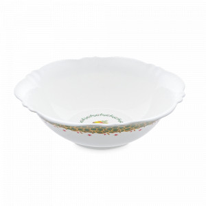 Салатник Magic time, 23 см, фарфор, белый, зеленый, серия New Year, REPAST, Чехия, Салатники REPAST