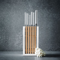 Набор из 5-ти кухонных ножей в дизайнерской подставке, серия White Classic, WUESTHOF, Золинген, Германия_00804310055105938259.jpg