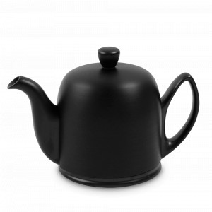 Чайник заварочный с колпаком, 1 л, фарфор, алюминий, черный, серия Salam, GUY DEGRENNE, Франция, GUY DEGRENNE (Франция)