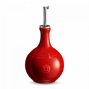 Бутылка для масла и уксуса, 450 мл, керамика, красный, серия Natural Chic, EMILE HENRY, Франция, Скидки до -20% на посуду Emile Henry