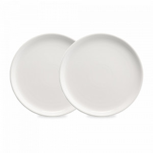 Набор обеденных тарелок, 2 предмета, 26 см, фарфор, белый, серия Milky Cloud, LIBERTY JONES, Россия, Наборы тарелок для кухни