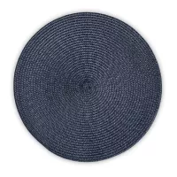 Салфетка подстановочная круглая, 38 см, полипропилен, полиэтилен, синий, серия Jardin, WO HOME, Германия, 