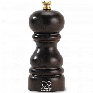 Деревянная солонка-мельница 12 см, цвет темно-коричневый, бук, серия Paris Chocolat, PEUGEOT, Франция, PEUGEOT (Франция)