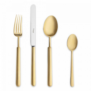 Набор столовых приборов на 12 персон, 72 предмета, золотистый матовый, серия Bali, CUTIPOL, Португалия, CUTIPOL (Португалия)