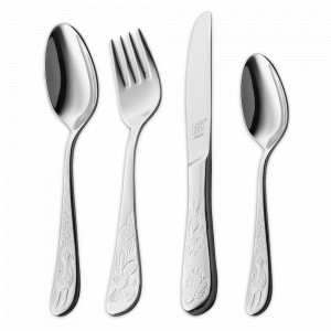 Набор из 4-х детских столовых приборов «Сказки братьев Гримм», нержавеющая сталь 18/10, ZWILLING J.A. HENCKELS, Германия, ZWILLING (Германия)