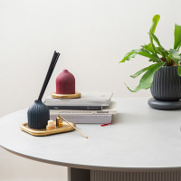 Подсвечник круглый с титановым покрытием, 12 см, нержавеющая сталь, золотой, серия Edge, TKANO, Россия_00812590062587777281.jpg