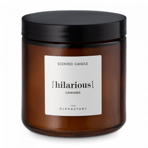 Свеча ароматическая «Hilarious, Cannabis», 60 часов горения, воск, стекло, серия The Olphactory, AMBIENTAIR, Испания, Свечи AMBIENTAIR