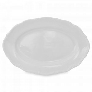 Блюдо овальное, 38 см, фарфор, белый, серия Мария-Тереза, REPAST, Чехия, Мария-Тереза REPAST