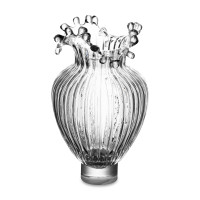 Ваза Роялти, 24.5 см, стекло, прозрачный, Rasteli, Бельгия