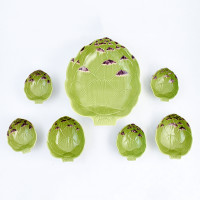 Салатник «Артишок», 14 х 12 х 5 см, керамика, салатовый, декор, серия Артишок, Bordallo Pinheiro, Португалия_00801880068608108588.jpg