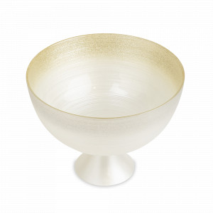 Блюдо для фруктов на ножке, 24 см, стекло, золотистый, серия Marbella, ANNA LAFARG, Китай, Этажерки и вазы для фруктов