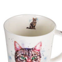 Кружка «Серый кот», 320 мл, костяной фарфор, белый, декор, серия Lomond, DUNOON, Великобритания_00811880053910825496.jpg