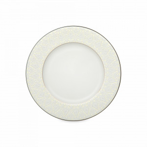 Тарелка пирожковая, 16 см, костяной фарфор, белый, декор, серия Аврора Жемчуг, NARUMI, Япония, NARUMI (Япония)