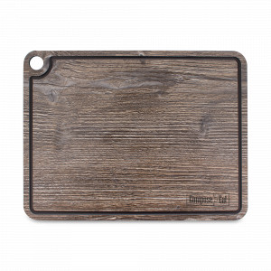 Доска композитная разделочная с желобом, 33x25 см, дуб прованс, серия Elegance, ComposeEat, Россия, Разделочные доски