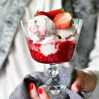 Креманка на ножке, 380 мл, стекло, серия Cristal, KROSNO, Польша_00818670051655597815.jpg