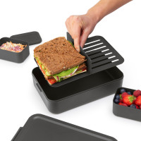 Ланч-бокс Bento большой, 25.5 х 16.7 см, пластик, антрацит, серия Make & Take, BRABANTIA, Бельгия_00812680051387682768.jpg