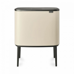 Контейнер для мусора, 36 л, нержавеющая сталь, бежевый, серия BO TOUCH BIN, BRABANTIA, Бельгия, Мусорные ведра и корзины