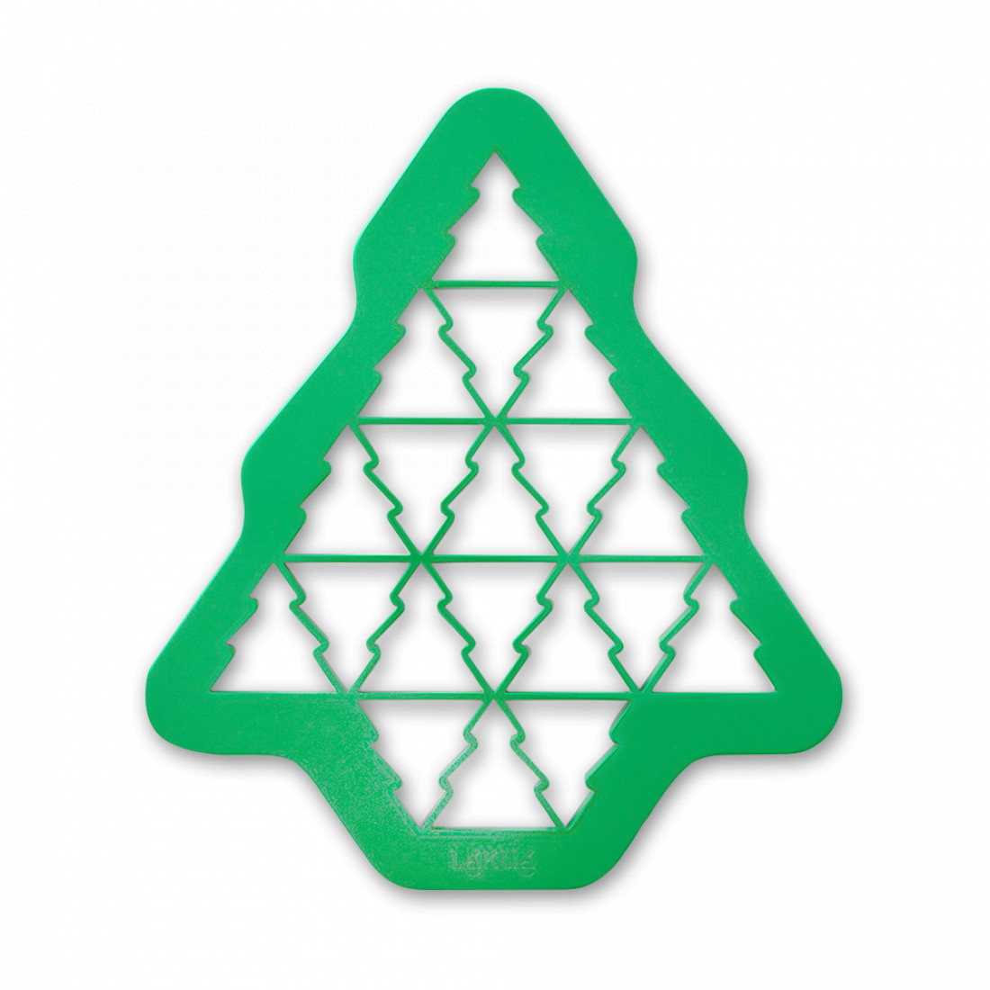 Форма  для печенья «Елочки», 27 х 23. 5 см, ABS пластик, зеленый, LEKUE, Испания