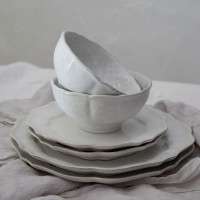 Тарелка десертная White, 17 см, керамика, белый, серия Impressions, COSTA NOVA, Португалия_00818040048734739237.jpg