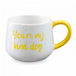 Кружка Собачка, 400 мл, керамика, белый, желтый, серия Animals, REPAST, Чехия, Кружки REPAST