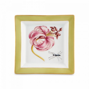 Блюдо квадратное «Christ Thorn», 12.5 см, фарфор, декор, серия Natura, VISTA ALEGRE, Португалия, Блюда сервировочные, менажницы