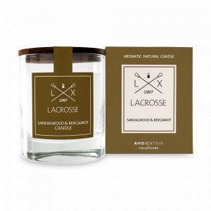 Свеча ароматическая «Sandalwood and Bergamot», 40 часов горения, воск, стекло, серия Lacrosse, AMBIENTAIR, Испания, Ароматические диффузоры с палочками