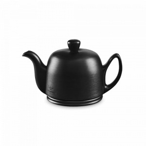 Чайник заварочный, 350 мл, фарфор, нержавеющая сталь, черный, серия Salam, GUY DEGRENNE, Франция, Чайники заварочные черные фарфоровые