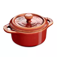 Кокот мини, круглый керамический, 10 см, медный, серия Ceramics, STAUB, Франция, 