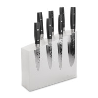 Набор из 7-и кухонных ножей на подставке из дуба, серия Zen, YAXELL, Япония