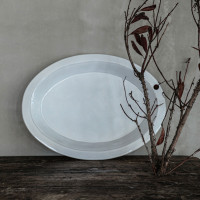 Блюдо овальное White, 40.3 х 30 см, керамика, белый, серия Plano, COSTA NOVA, Португалия_00816860069374959128.jpg