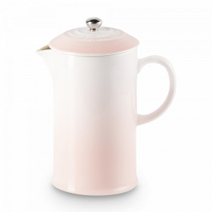 Френч - пресс , 0,8 л, керамика, розовый, серия Shell Pink, LE CREUSET, Франция, Скидка -15% на Le Creuset