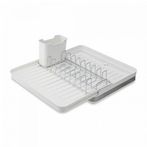 Сушилка для посуды раздвижная Atle, пластик, сталь, белый, SMART SOLUTIONS, Россия, Сушилки для посуды