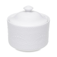 Сахарница Vivien, 280 мл, фарфор, белый, WALMER, Великобритания