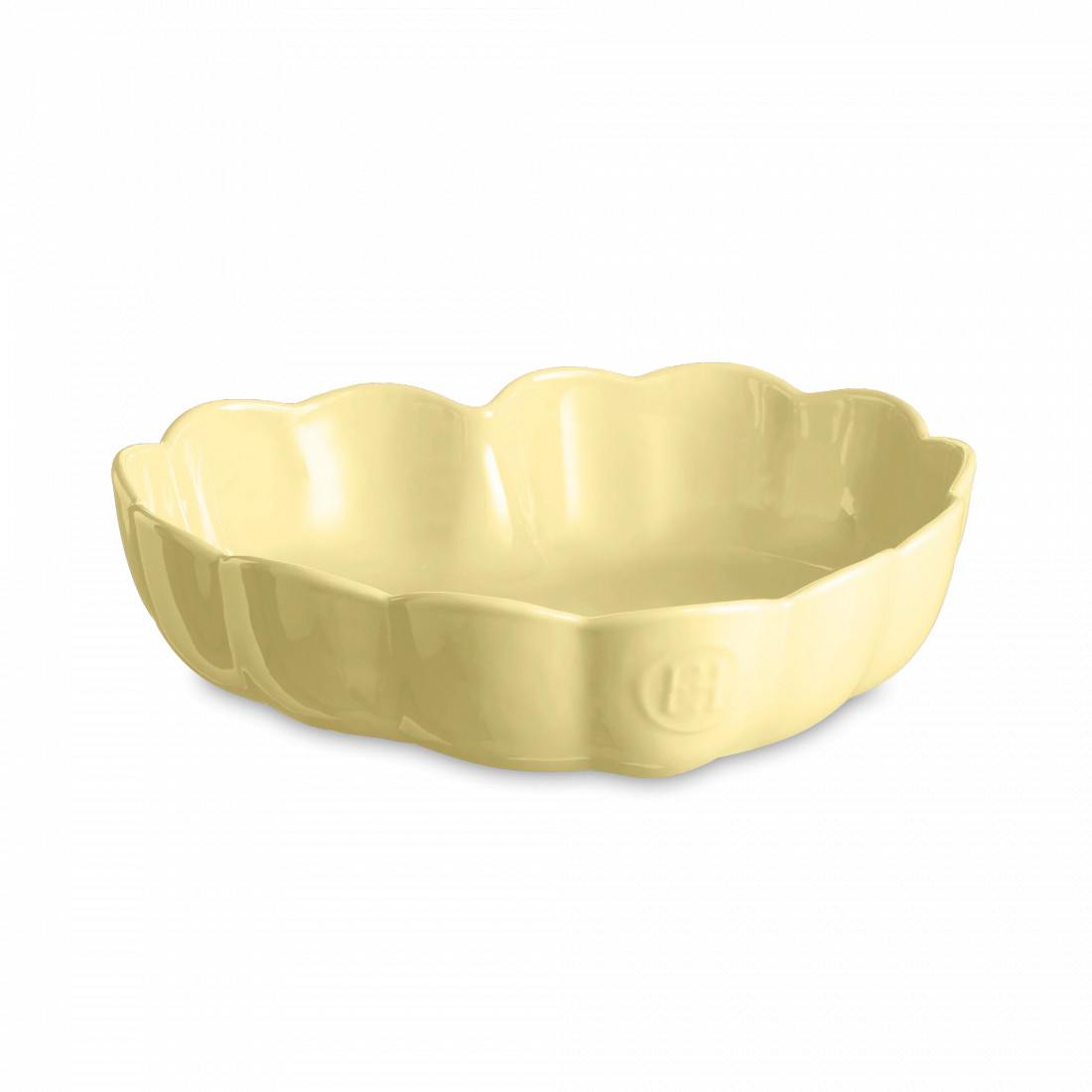 Форма для выпечки «Сердце», 26.5 см, керамика, ваниль, серия Madlen, EMILE HENRY, Франция