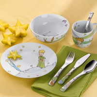 Набор детской посуды «Little Prince», 6 предметов, нержавеющая сталь 18/10, фарфор, WMF, Германия_00817160065427558321.jpg