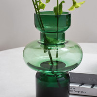 Ваза Florum, 30 см, стекло, зеленый, BERGENSON BJORN, Великобритания_00821110062229806991.jpg
